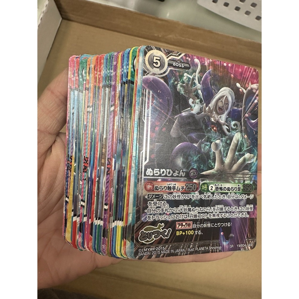 Yokai Watch Toritsuki Card Battle Bulk Cards Yo-Kai LP-DMG many foils Bandai